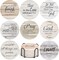 Ceramic Coasters with Bible Verses, Christian Coasters Set of 8 with Holder, Absorbent Drink Coasters for Christian Gifts and Home Decor, 4 Inches